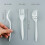 Cutlery 400 Mediumweight White Disposable Plastic Tea Spoons 5
