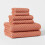Ensemble de 6 serviettes de bain texturées à pois Performance Plus 2