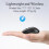 T16 Slim Wireless Bluetooth 5.1 Mouse Nero 180mAh 6