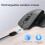 T16 Slim Wireless Bluetooth 5.1 Mouse Nero 180mAh 8