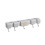 Wall Mounted Broom Holder Gray Plastic Heavy Duty 2