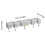 Wall Mounted Broom Holder Gray Plastic Heavy Duty 3