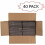 Verzenddozen 6x6x6 inch, wit, gegolfd, set van 40 7