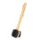 Double Sided Silicone & Bamboo Bath Brush 12.8in Long Handle 12