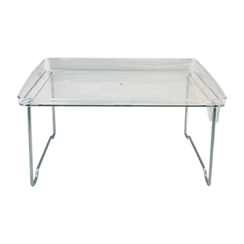 Clear Acrylic Office Storage Box, Adjustable Shelf Organizer, Modern Minimalist Desk Clutter Solution – Compatible with TOPLIU 1