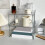 Clear Acrylic Office Storage Box, Adjustable Shelf Organizer, Modern Minimalist Desk Clutter Solution – Compatible with TOPLIU 5
