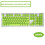 Ανταλλακτικά καλύμματα πλήκτρων Green104Keys για μηχανικό πληκτρολόγιο με πολύχρωμο 2