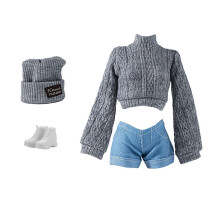Fashion doll coat set with shoes and hat for 11-inch dolls