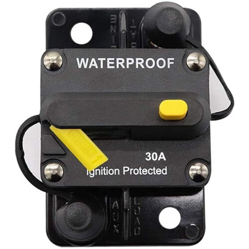 30A DC Circuit Breaker 12V-48V Manual Reset