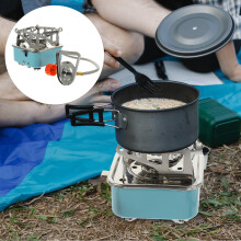 Foldable Small Gas Stove Lightweight Portable Titanium Outdoor Camping