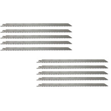 10PCS 12 Inch Stainless Steel Meat Bone Cutting Reciprocating Saw 5 Pack Saw Blade Home Decor Easy To Use