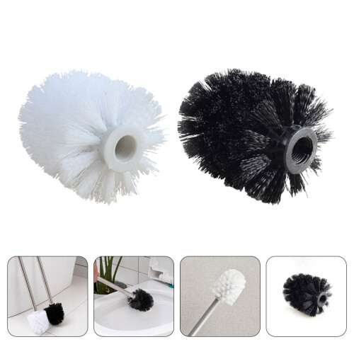 6-Pack Plastic Replacement Brush for Toilet Cleaning and Bathroom Cleaning Tools