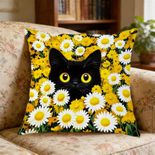 Cozy Decorative Pillow Covers with Hidden Zipper for Sofa and Bed - Soft Fabric, Easy to Clean, Perfect for Home Decor Enthusiasts