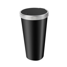 Plastic Press-Lid Trash Can With Odor-Lock Ring, Compact 28cm Step-On Wastebasket For Bathroom, Kitchen & Small Spaces, Space-Saving Design(Blue),