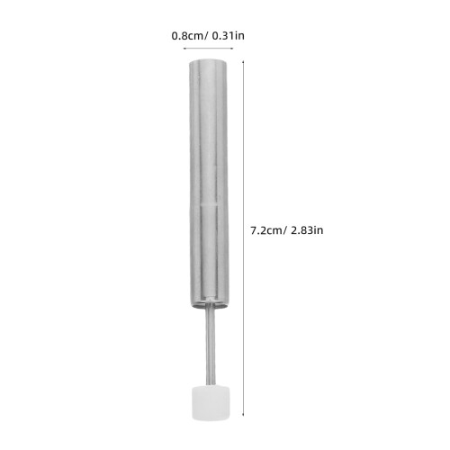 Vervangende buffer voor prullenbak, plastic, zilverkleurig, 1 stuk 1