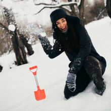 Snow Shovel Set, Outdoor Snow and Sand Removal Tool, Assorted Colors for Winter and Garden Use