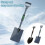 Pá de neve sem fio, resistente, de plástico (1 unidade) 5