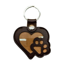 Pet Fur Keepsake KeyChain,Heart Shape Pet Hair Collector Keyring,Dog Hair Storage Keychain,Memorial Gifts for Cat Lover