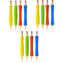 8/12Pcs Soft Silicone Pen Grip Writing Aid Grip Ergonomic Pen Grips Pencil Holder Grip For Student Toddler Preschooler