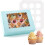 Babakék Cupcake dobozok, élelmiszeripari minőségű, 6 db 1