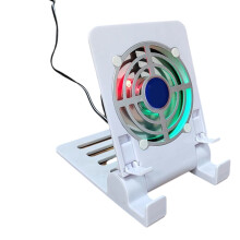 Multiangle Adjustable Phone Stand With Cooling Fan, USB Operated Tablet Coolers For Mobile Devices Quick Cooling Support