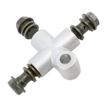 Hydraulic Brake T-Connector for ATV UTV Mini Bike Go Kart, Metal 10mm
