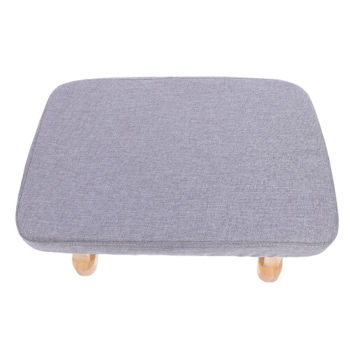 Compact desk foot stool grey 1 piece