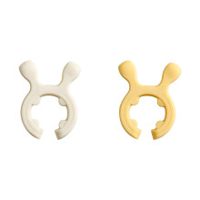 2-Pack Multifunction Silicone Pot Clip - Spatula Holder, Spoon Rest & Anti-Boil Over Lid Prop for Stovetop Organization