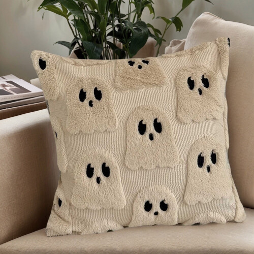 Capas de Almofada de Halloween com Estampa de Esqueleto, 45x45 cm (18x18 polegadas)
