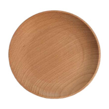 Plateau de service rond en bois d'acacia 30 cm