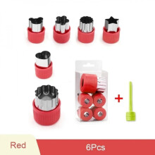 6/8/10pcs Star Heart Shape Vegetables Cutter Fruit Pastry Mini Pie Cutter Kids Food Cookie Mold Baking Tools Kitchen Gadgets