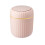 Small Trash Can with Lid, Swing Top, Compact for Bathroom, Office, Dorm – Pink 3