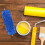 Patterned Wall Paint Roller Blue for DIY Home Decor with Durable and Even Paint Coverage 4