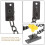 Security Door Chain Heavy Duty Lock Black for Apartment 1 Set 8