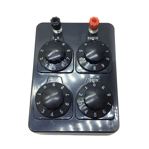 Rezistor reglabil cu cutie de rezistență, 4 setări, 9999 Ohm