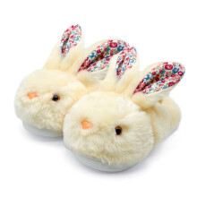 Pantoffels voor dames, warme konijnenpantoffels van zacht traagschuim, lichtgewicht pantoffels, damespantoffels, beige, maat 8.5