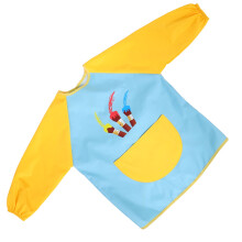 Back to School Toddler Paint Apron Easy Wear Design Multi Painting Smock for Crafts 1Pcs