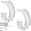 Staffa a J per asta appendiabiti, 3/4" compatibile con aste per abiti e tende – 2 pezzi 1