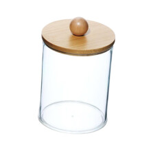 Pot de rangement lisse pour cotons-tiges dans la salle de bain