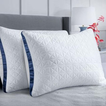 Ensemble de 2 oreillers Queen Size, oreillers de luxe rafraîchissants pour hôtels, oreillers à soufflet respirants et offrant un bon soutien,