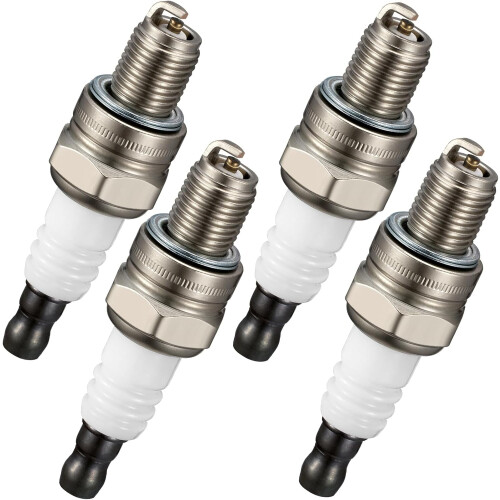 Iridium Spark Plugs for Chainsaws and Trimmers Set of 4