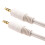 kenable 3.5mm Stereo Jack Plug to 3.5mm Stereo Jack Plug Cable White 5m 2