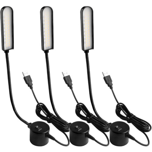 Φως Ραπτομηχανής USB, Εύκαμπτος Λαιμός Gooseneck 30 LED με Μαγνητική Βάση – Συμβατό με