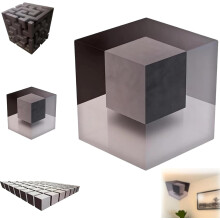 Sticker mural illusion d'optique 3D « Coins impossibles », décoration d'angle à effet d'optique saisissant, art de la perception pour la maison