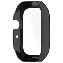 Película protetora de vidro temperado de policarbonato com cobertura total para tela de smartwatch, capa rígida de proteção resistente a