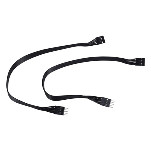 Quaqdae2Pcs Μητρική Κάρτα HD Audio 9Pin Καλώδιο Προέκτασης Αρσενικό σε Θηλυκό για PC DIY Μαύρο
