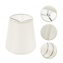 Abat-jour beige en tissu Ă pince pour lampe de table, lampadaire et applique murale