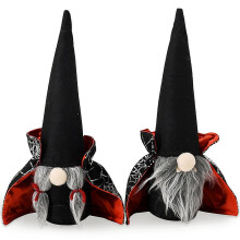Plyšová dekorácia Halloween Gnome, ručne vyrobená, švédska, Nisse, 1 kus