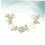 Brauthaarschmuck, doppelseitig, 1 Packung 6