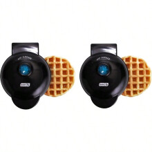 Mini waflera antiadherente de 10 cm (4 pulgadas), paquete de 2